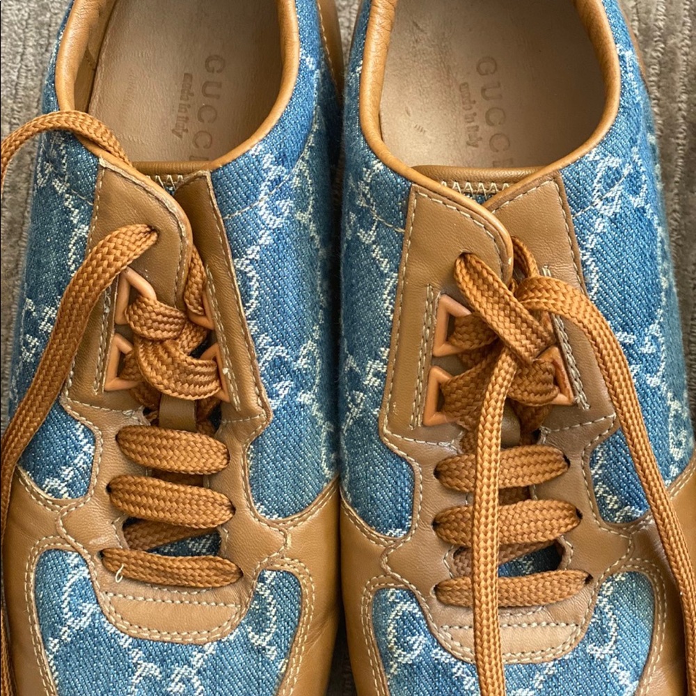 Gucci Denim Tennis Shoes 💙